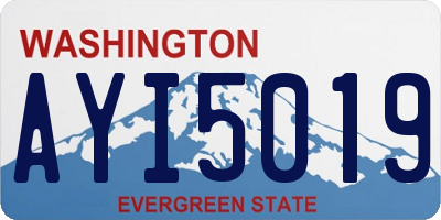 WA license plate AYI5019