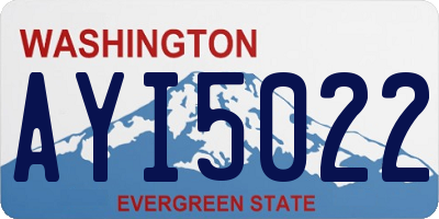 WA license plate AYI5022