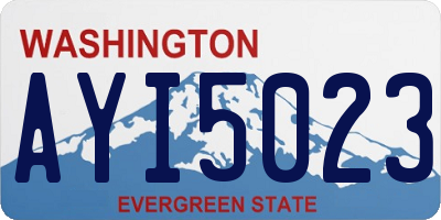 WA license plate AYI5023
