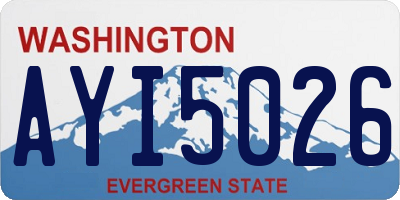WA license plate AYI5026
