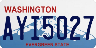 WA license plate AYI5027