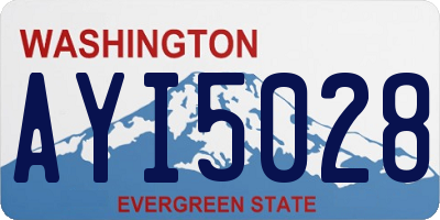 WA license plate AYI5028