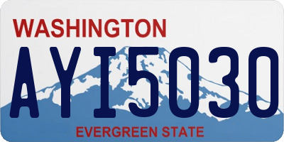 WA license plate AYI5030