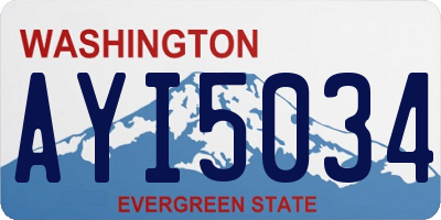WA license plate AYI5034