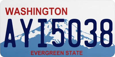 WA license plate AYI5038