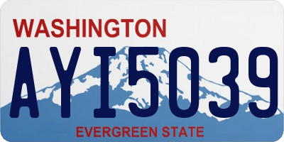 WA license plate AYI5039