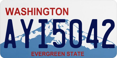 WA license plate AYI5042