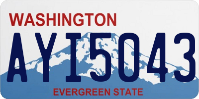 WA license plate AYI5043