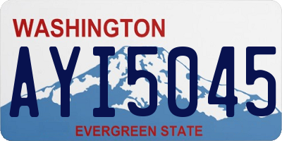 WA license plate AYI5045