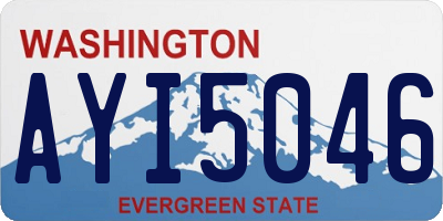 WA license plate AYI5046