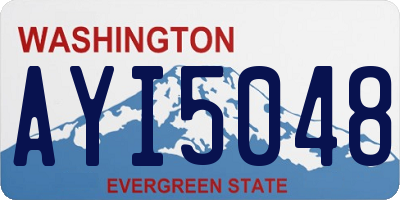 WA license plate AYI5048