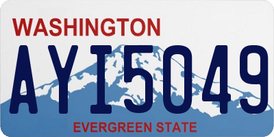 WA license plate AYI5049