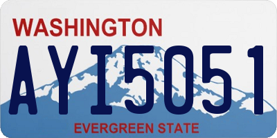 WA license plate AYI5051