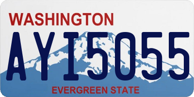 WA license plate AYI5055