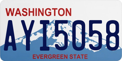 WA license plate AYI5058