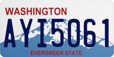 WA license plate AYI5061
