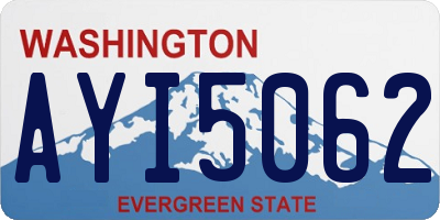 WA license plate AYI5062