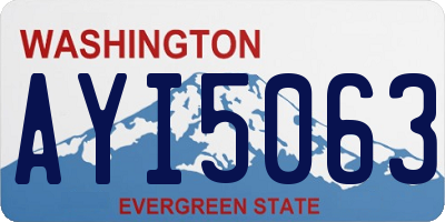 WA license plate AYI5063