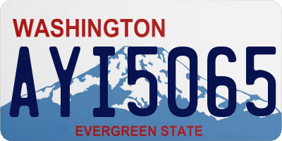 WA license plate AYI5065