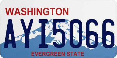 WA license plate AYI5066