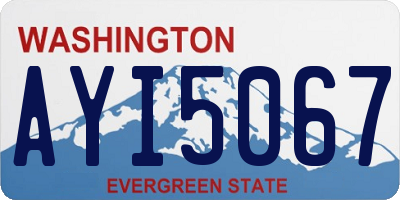 WA license plate AYI5067