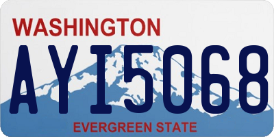 WA license plate AYI5068