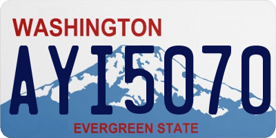 WA license plate AYI5070