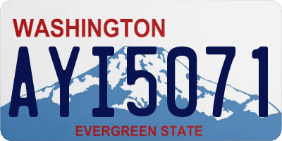 WA license plate AYI5071