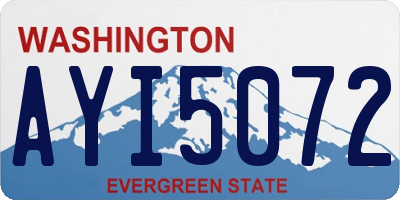 WA license plate AYI5072