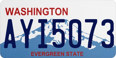 WA license plate AYI5073