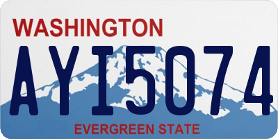 WA license plate AYI5074