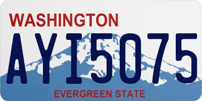 WA license plate AYI5075