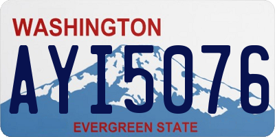 WA license plate AYI5076