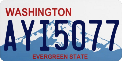 WA license plate AYI5077
