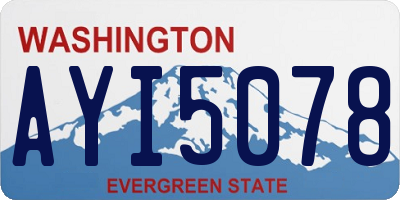 WA license plate AYI5078