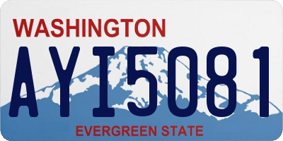 WA license plate AYI5081