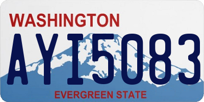 WA license plate AYI5083