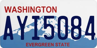 WA license plate AYI5084