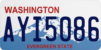 WA license plate AYI5086