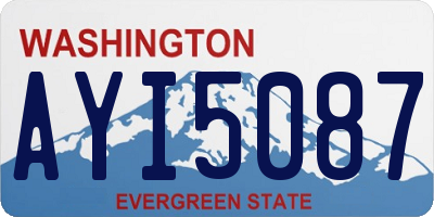 WA license plate AYI5087