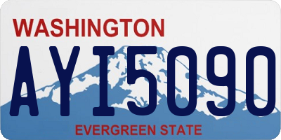 WA license plate AYI5090