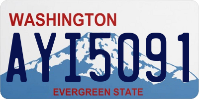 WA license plate AYI5091
