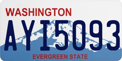 WA license plate AYI5093