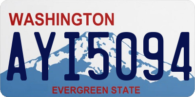 WA license plate AYI5094