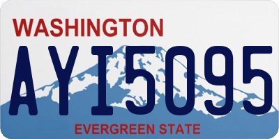 WA license plate AYI5095