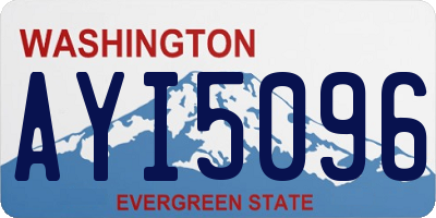 WA license plate AYI5096