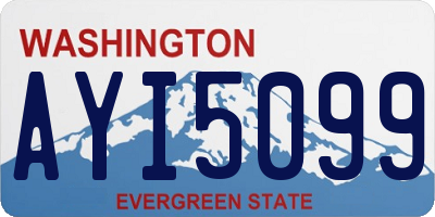 WA license plate AYI5099