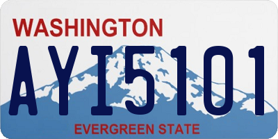 WA license plate AYI5101