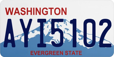 WA license plate AYI5102