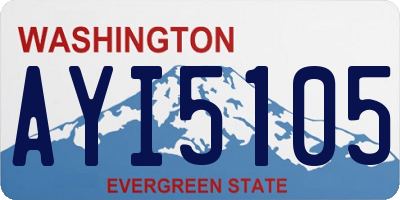 WA license plate AYI5105